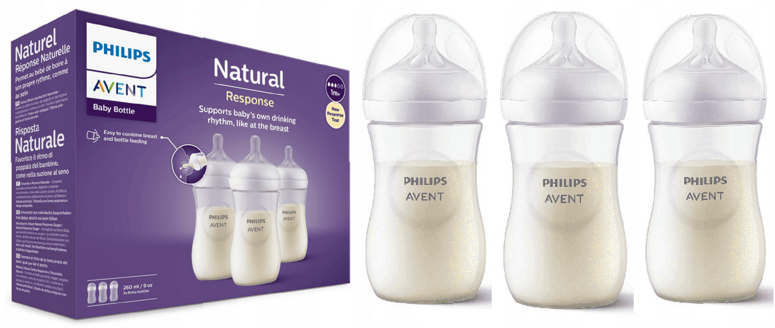 AVENT Zestaw Butelek Natural Response 3x260ml 903/03
